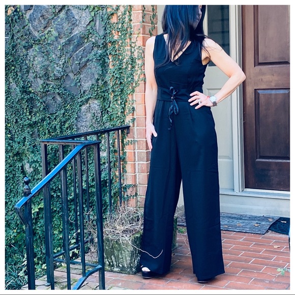 ✨PARIS✨Chic and stylish Black wide leg jumpsuit - Picture 5 of 6